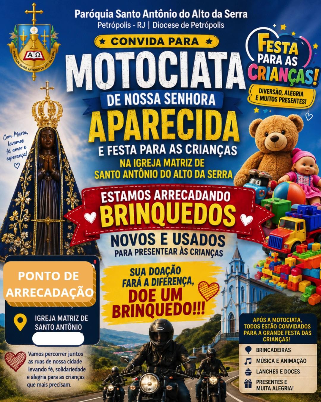 ARRECADAÇÃO DE BRINQUEDOS  PARA DIA DAS CRIANÇAS